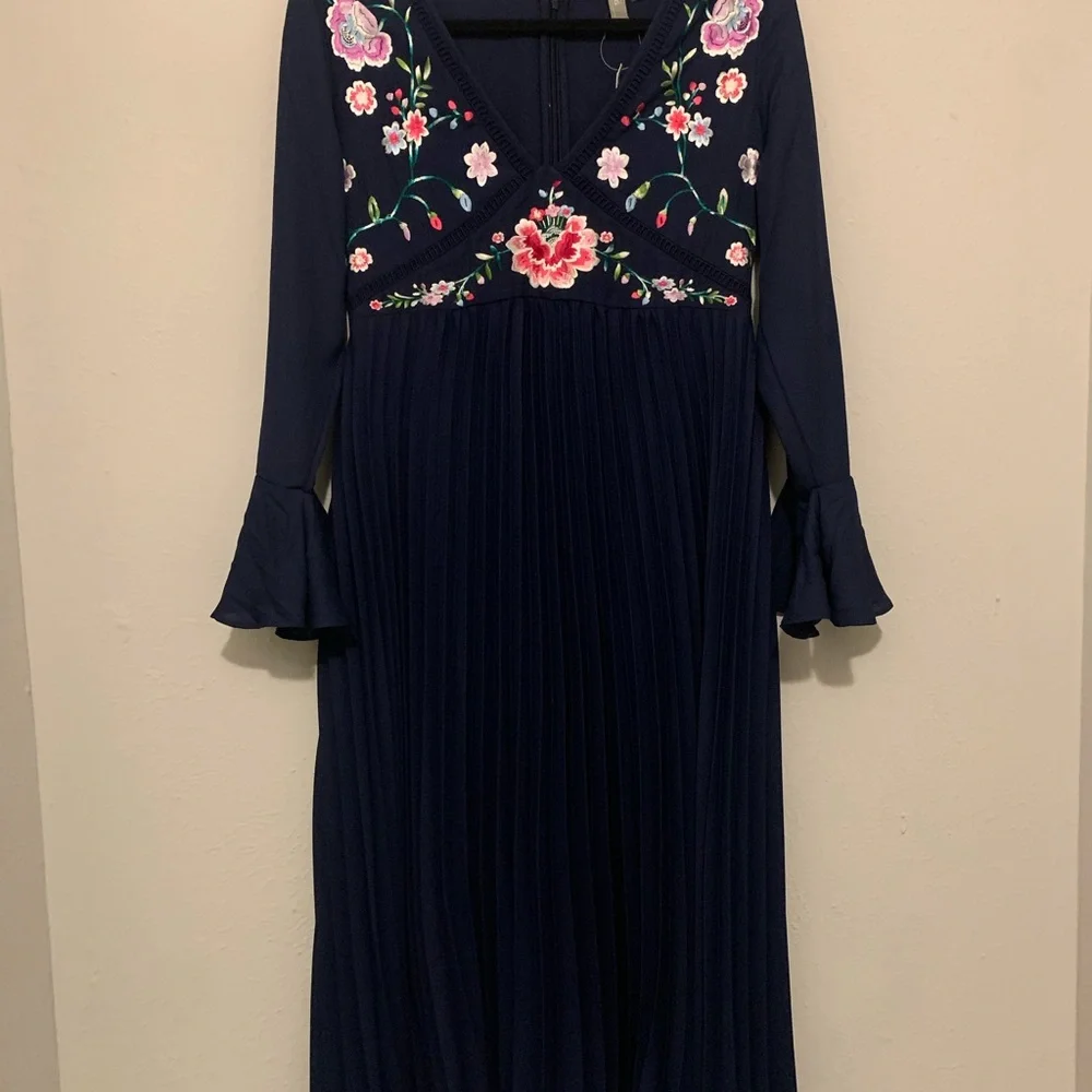 ASOS Maternity Navy Floral Midi Dress - Picture 4 of 9